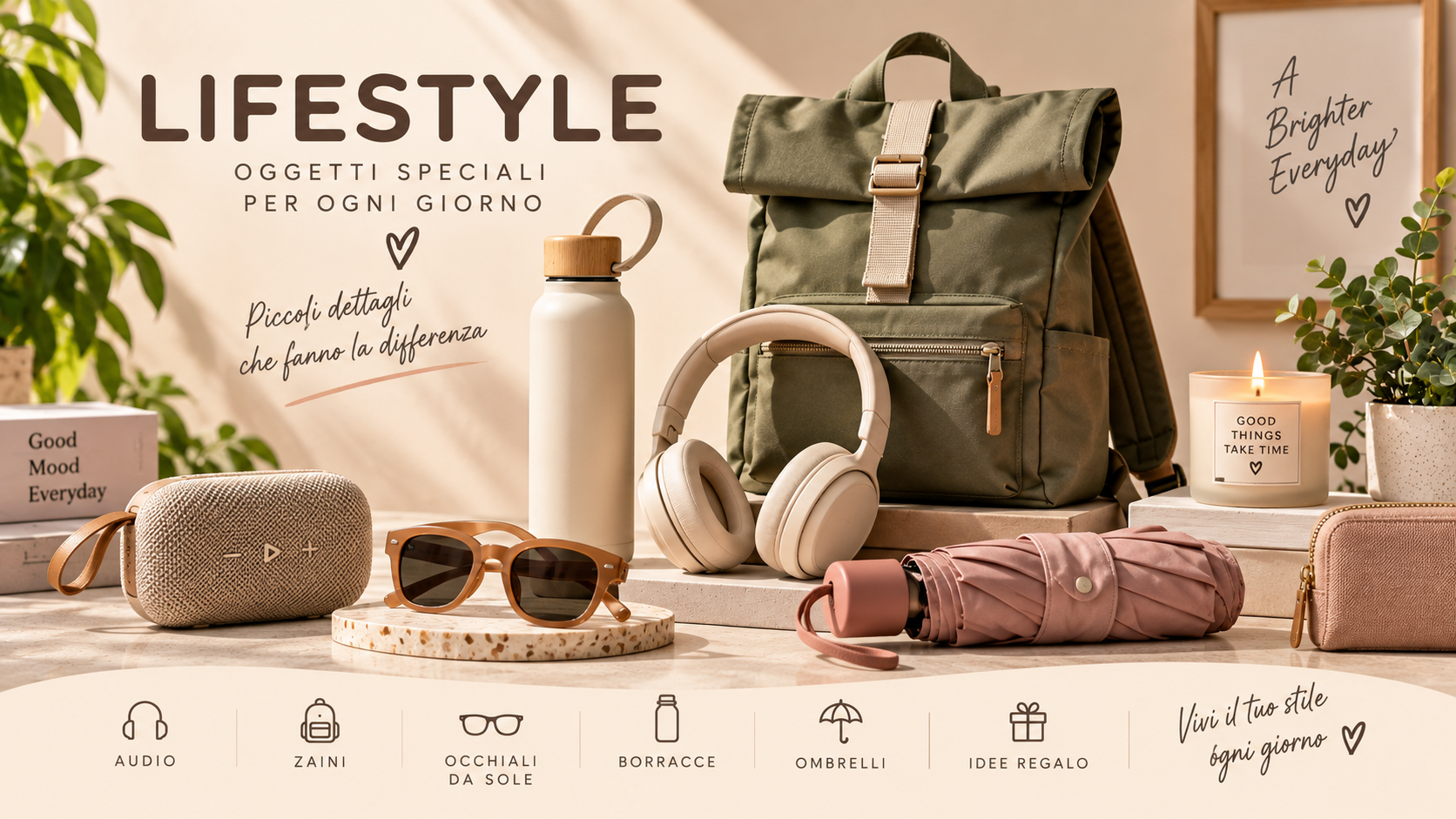 Collezione Lifestyle ScottiVerdesign con oggetti di design, accessori e idee regalo originali