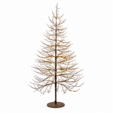 Albero LED Faggio Luminoso Black H 180 cm EDG Enzo De Gasperi con 1940 MicroLED a luce calda su sfondo bianco