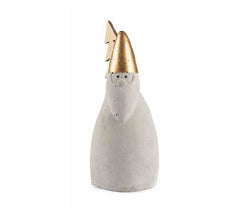 Babbo Natale stilizzato in cemento con albero H16 - 1214413