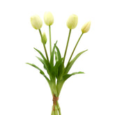 Bouquet tulipani bianchi Real Touch H40 | Fiori artificiali di qualità - 214959,14