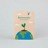 Cartolina Piantabile “Benvenuto” – Biglietto Ecologico con Semi di Carota