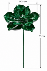 Magnolia Glossy Verde EDG Enzo De Gasperi con altezza H 65 cm e fiore Ø 25 cm