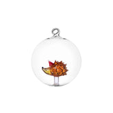 Palla di Natale con Riccio Woodland Tales Ichendorf Milano in vetro borosilicato