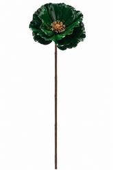 Fiore di Papavero Glossy Verde EDG Enzo De Gasperi H 70 cm