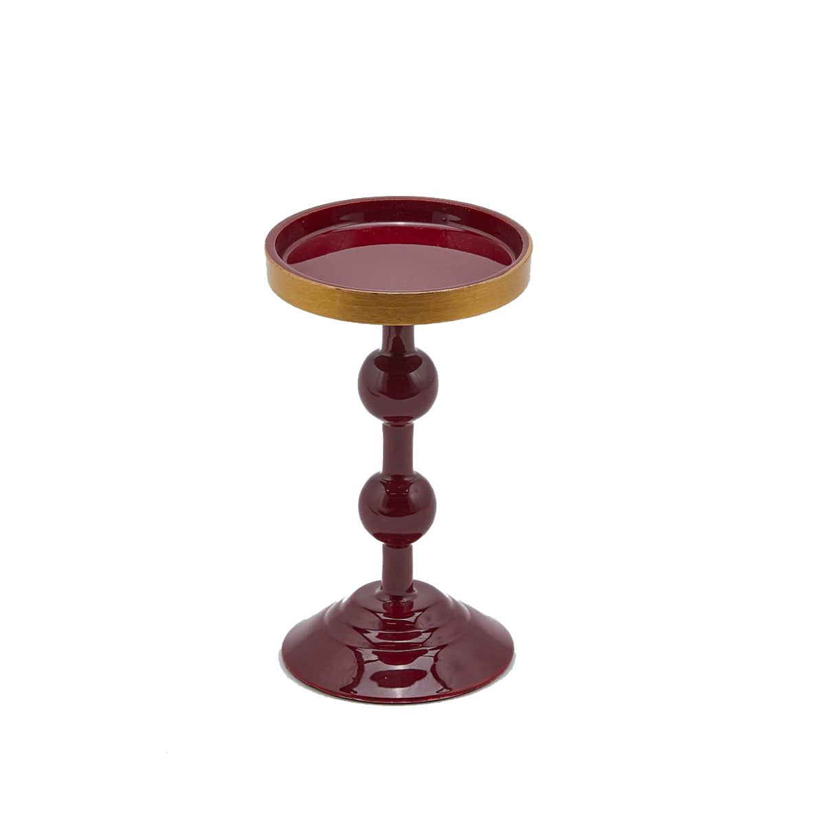 Portacandela Sfere Charm H20 colore Amaranto e Oro - 601614