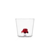 Tumbler Macchina Rossa Sweet & Candy Ichendorf Milano in vetro trasparente H8 Ø8,5 cm