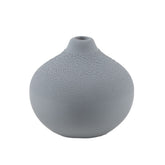 Vaso Beaded Blue Gray H6,5 | Vasi di design in Gres smaltato - 4915356