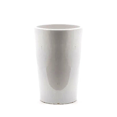 Vaso Glaze Bianco in Ceramica Liscia EDG Enzo De Gasperi