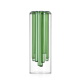 Vaso Jelly Verde Ichendorf Milano - Scultura in Vetro Borosilicato Designer Doriana e Massimiliano Fuksas
