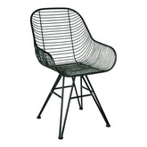 Sedia in metallo Wire con braccioli : Sedie di design in metallo - 692208