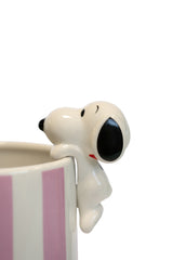 Vaso in Ceramica Snoopy Love is in Bloom Purple – Blogo Design