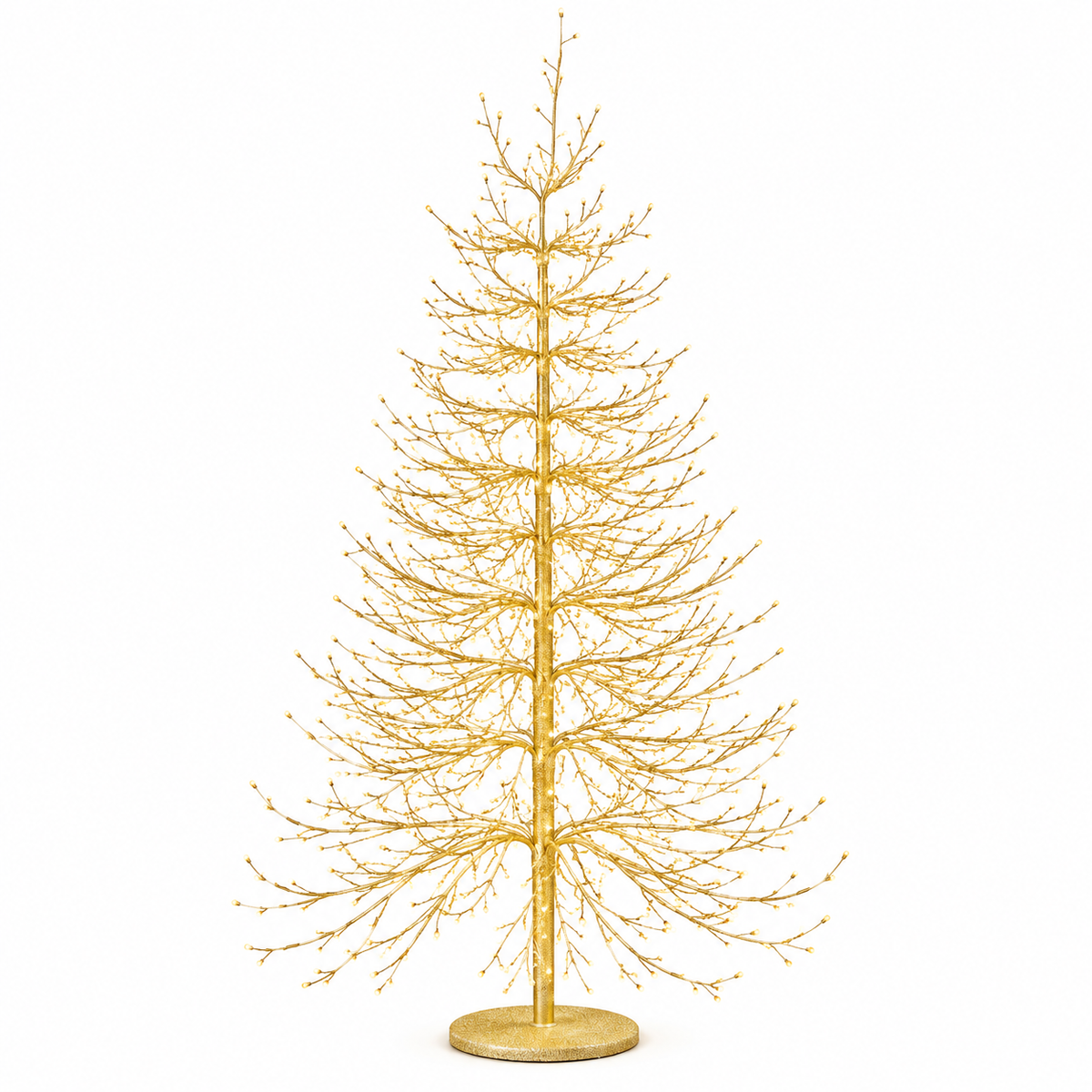 Albero LED Faggio Luminoso Oro H 150 cm EDG Enzo De Gasperi con 1440 MicroLED luce calda