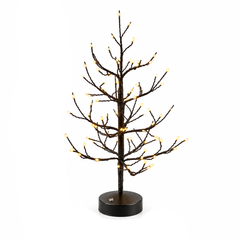 Albero LED Faggio Nero EDG Enzo De Gasperi H 45 × Ø 10 cm con 90 MiniLED dimmerabili