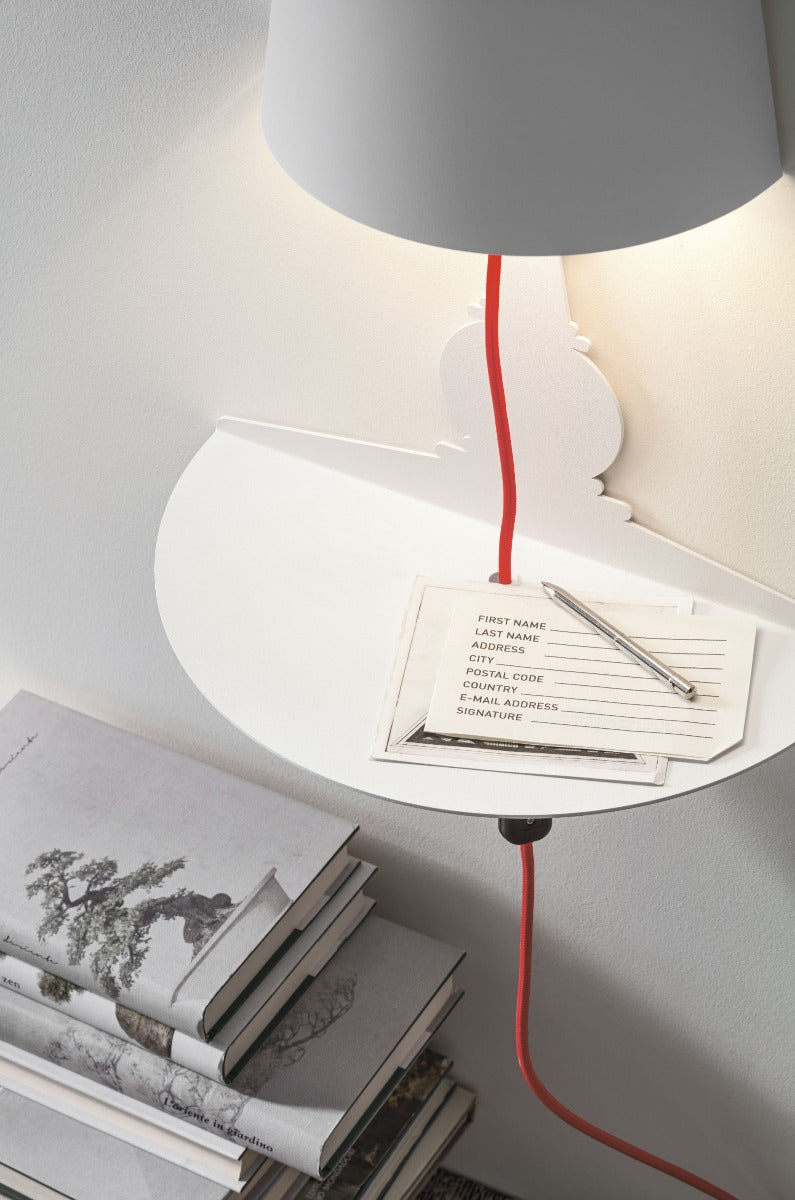Barock Wall 180° L Lampada Da Parete Con Ripiano Youmeand | Lampade di Design Made in Italy  - CONFIG0446
