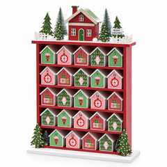 Calendario dell’Avvento Casette in Legno H 38,5 cm – EDG Enzo De Gasperi