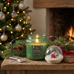 Candela Cupola Natalizia Biscotti al Cardamomo EDG Enzo De Gasperi ambientata con decorazioni di Natale