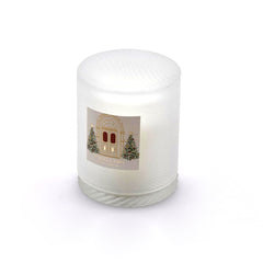 Candela natalizia in Vetro con Coperchio al profumo di Cotone - 614069,C1