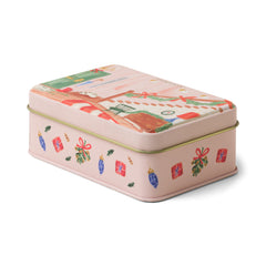 Candela profumata Paddywax Christmas Staircase Wassail in latta rosa