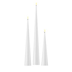 Candela conica a Led Real Indoor | Candele a Led effetto reale fiamma 3D - CONFIG0365