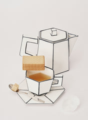 Teiera in Porcellana Bianco/Nero – Collezione Carte Blanche – Annebet Philips Per Serax