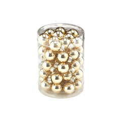Confezione 50 mini palline di Natale in vetro oro lucido Ø 2 cm EDG Enzo De Gasperi