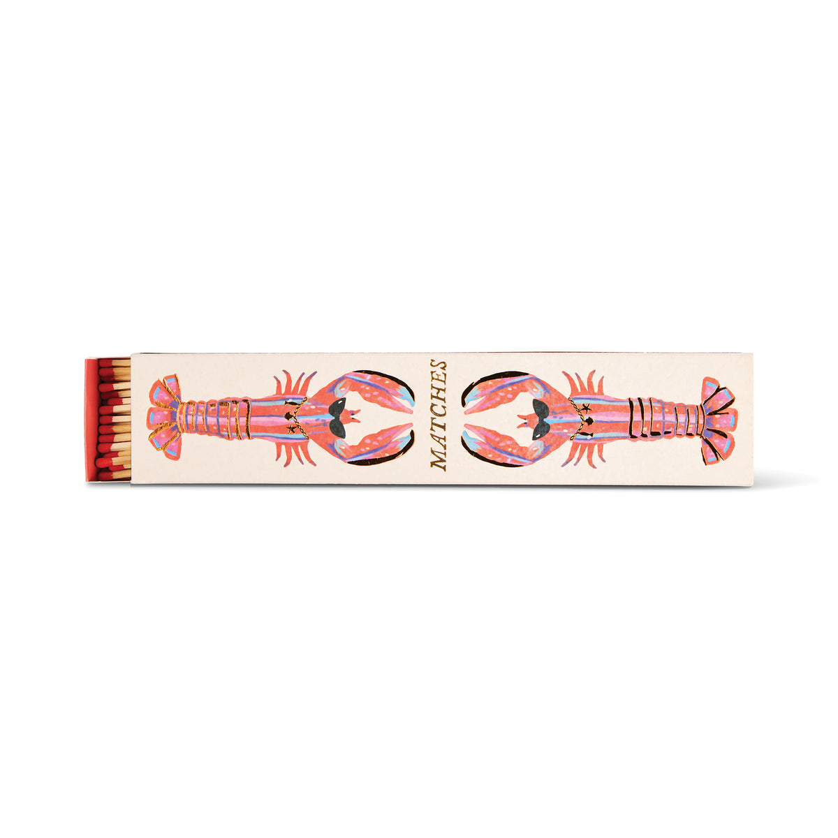 Fiammiferi Paddywax Slender Boxed Matches Lobsters