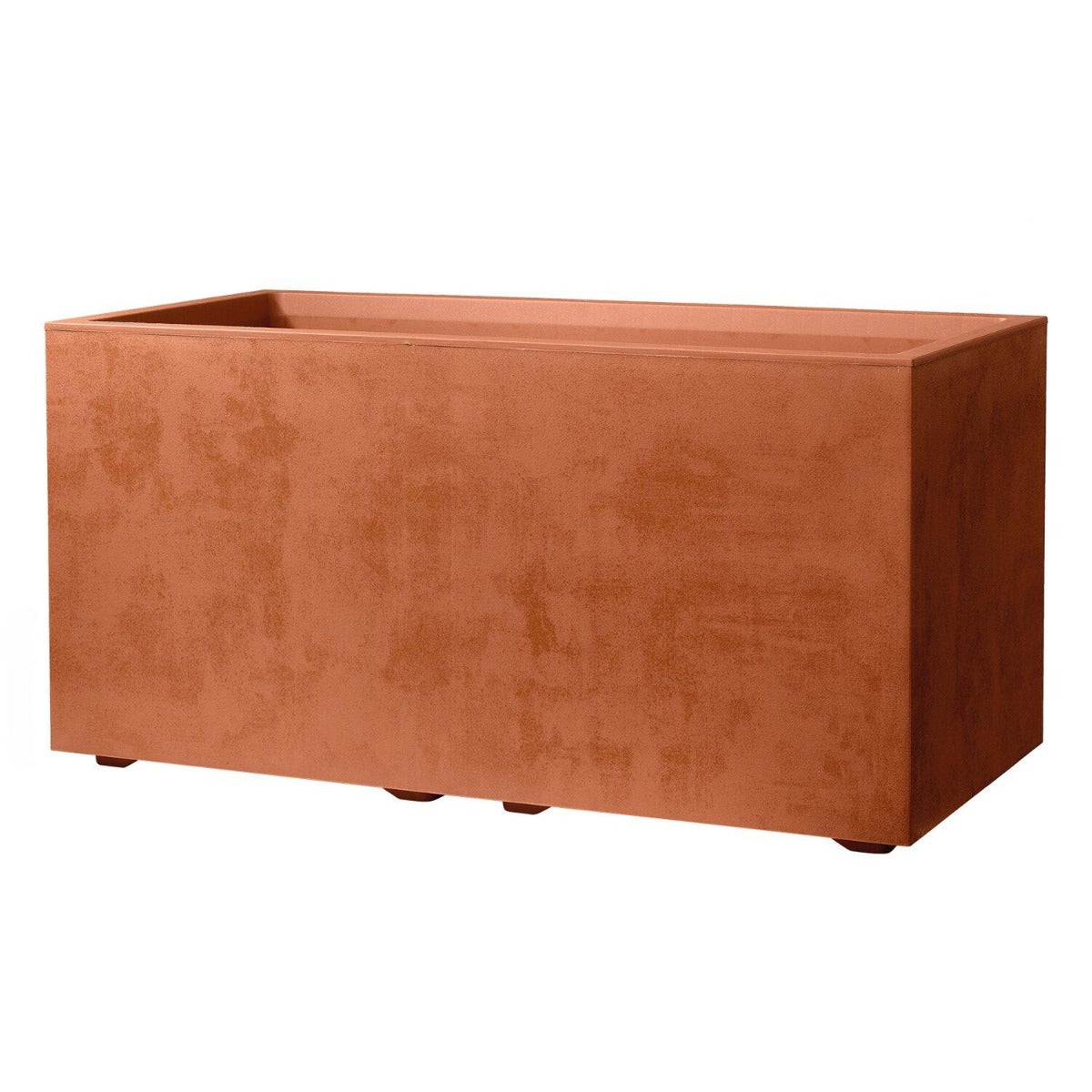Fioriera Millennium Cassa CM59 Corten | Vasi rettangolari per esterno in plastica - cassa-millennium-59-corten