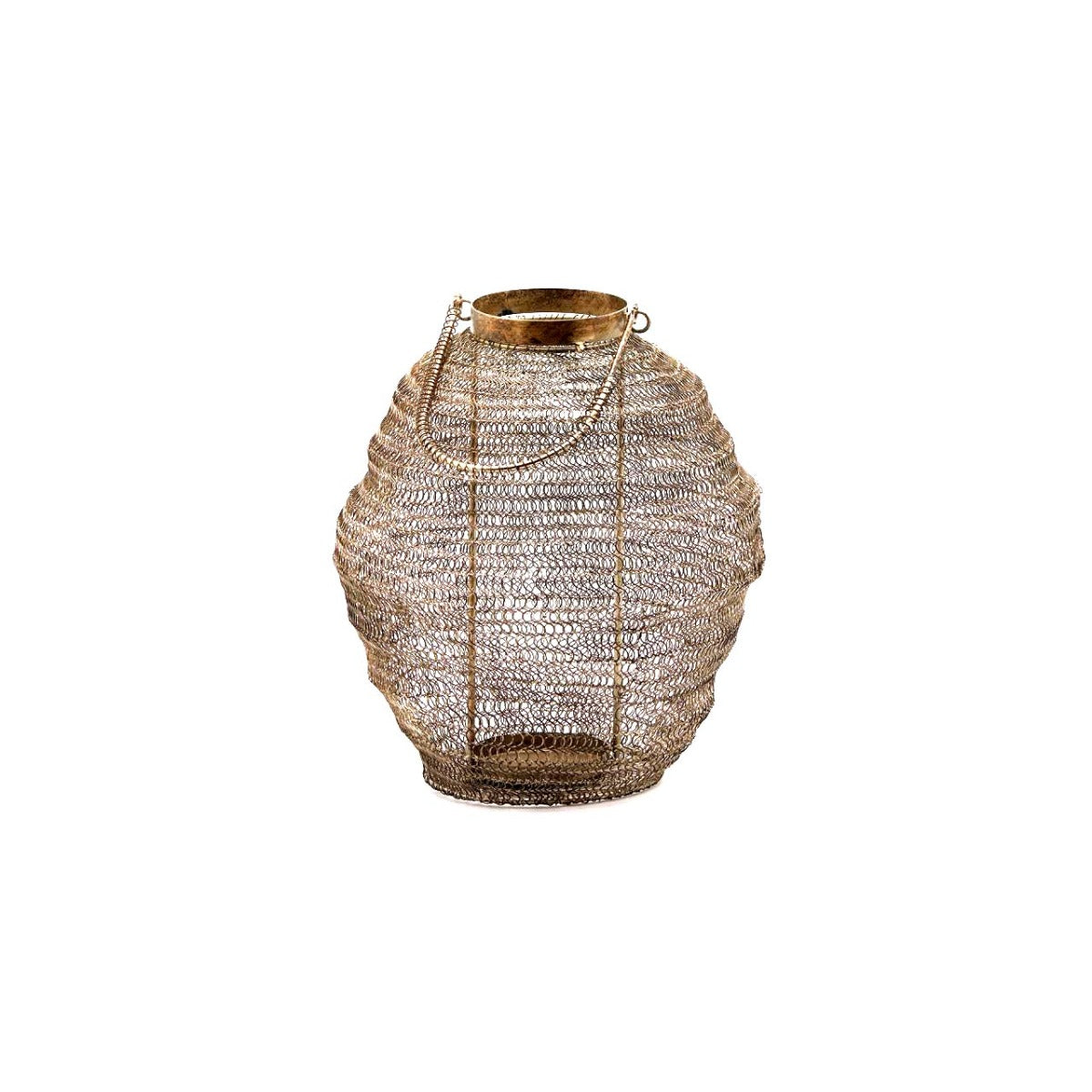 Lanterna Rete in metallo Oro H30 - 602610