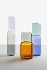 Vaso Revolve H25 Smoke - Ambra | Vasi in vetro Ichendorf - 09366097