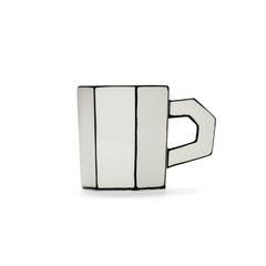 Set 2Pz. Tazza da Tè in Porcellana Bianco/Nero – Collezione Carte Blanche - Annebet Philips Per Serax