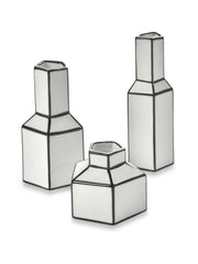 Vaso Carte Blanche H12 cm in Porcellana Bianco/Nero – Annebet Philips Per Serax