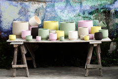 Vaso Aline Cemento Tortora | Vasi di Design in Cemento - CONFIG0462