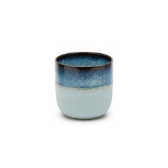 Vaso Cachepot Nuance Rotondo Celeste/Blu H13 D13 Cm – EDG Enzo De Gasperi