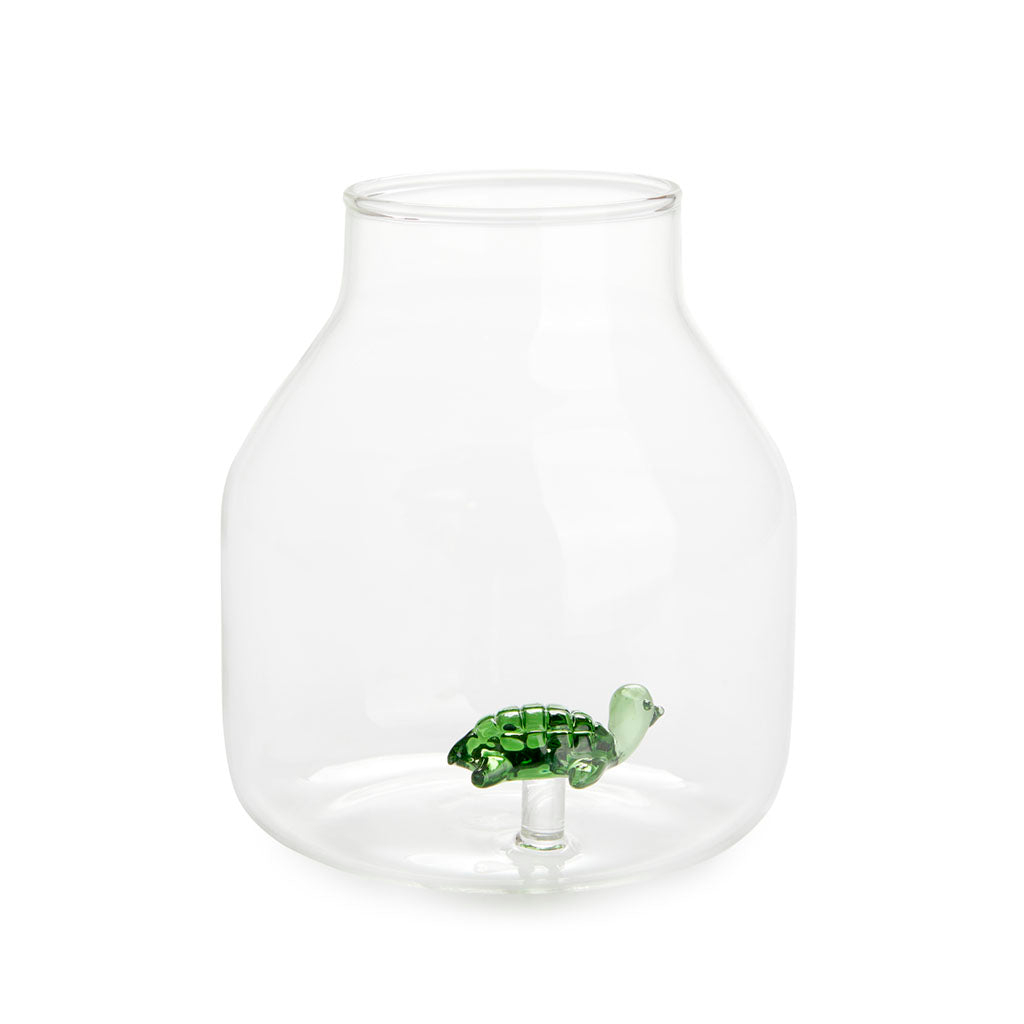 Vaso Conico Atlantis Tartaruga Verde in vetro - 27364