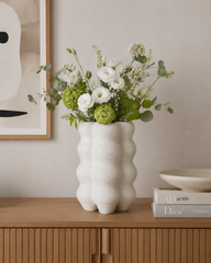 Vaso Forme Tripode Bianco Opaco H33 D23 Design EDG - Enzo De Gasperi