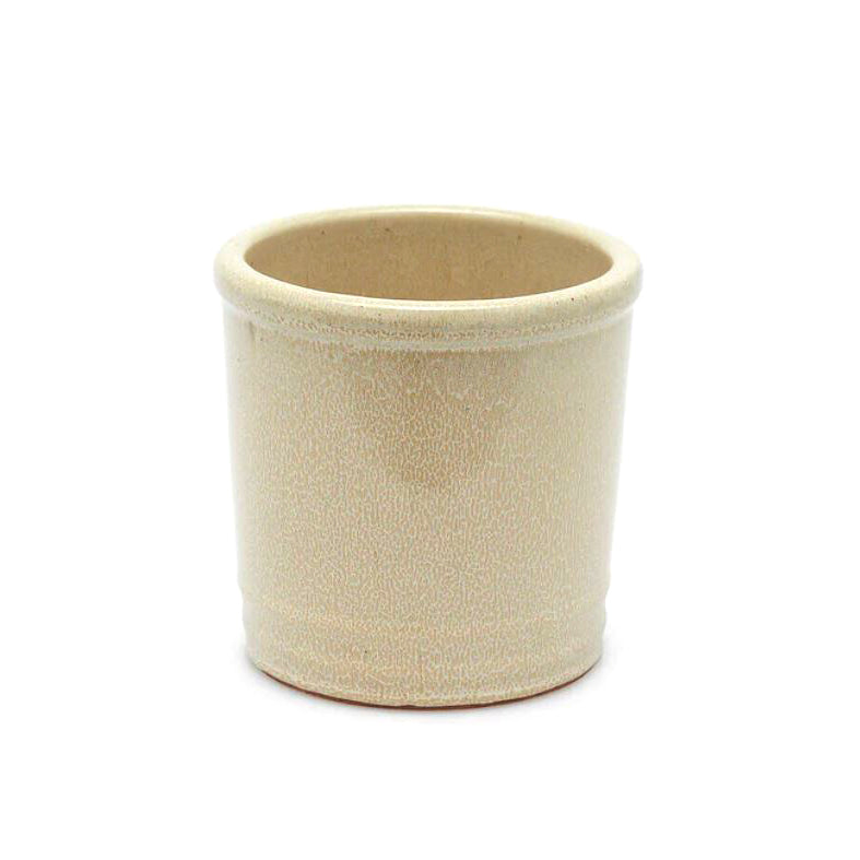 Vaso Glaze Cilindro H18 D18 Avorio EDG | Cachepot in Ceramica Smaltata