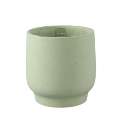 Vaso Aline Cemento Verde H 20 Cm L 20 Cm | Vasi di Design in Cemento - 726013