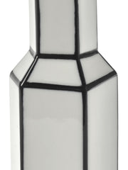 Vaso Carte Blanche H13,8 cm in Porcellana Bianco/Nero – Annebet Philips Per Serax