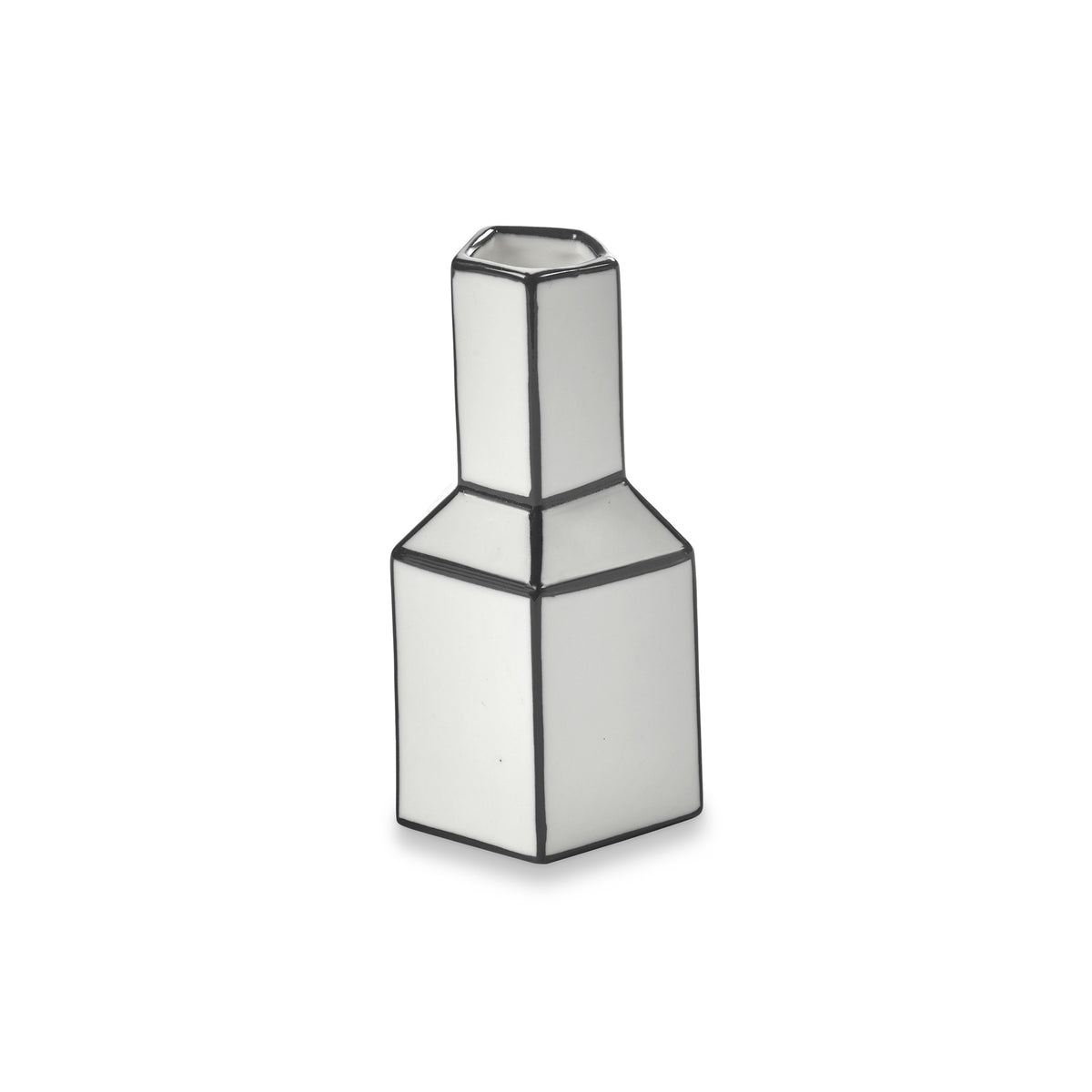 Vaso Carte Blanche H12 cm in Porcellana Bianco/Nero – Annebet Philips Per Serax