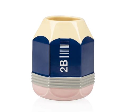 Vaso Matita HB Blu in Ceramica – Pencil Vase - Bitten Design