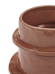 Vaso Molly 04 Small Arancione Ø 19,5 X H 15,5 CM | Vasi in ceramica design Marie Michielssen per Serax