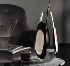 Vaso Occhi Bianchi in Vetro H38 Ø18 Cm - Un Dettaglio di Stile per i Tuoi Interni