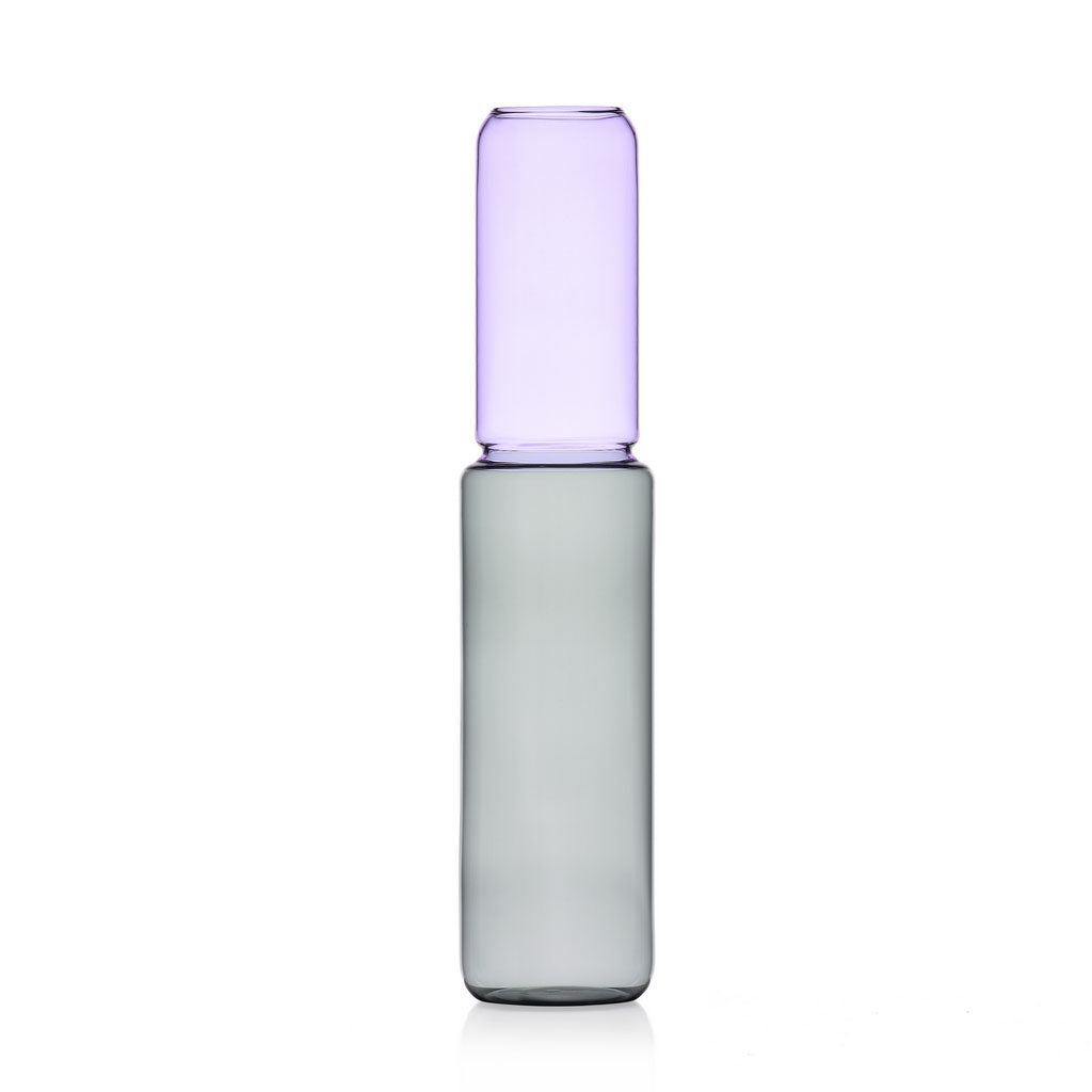 Vaso Revolve H42 Viola - Smoke | Vasi in vetro Ichendorf - 09366100