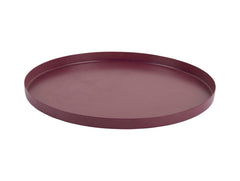 Present Time - Vassoio Tondo &Oslash;25 CM in Metallo Malva Scuro - PT4239PU
